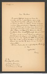 k.k. naturhistorisches Hofmuseum, Intendanzakten 1885-1896 (Hauer), Aktenzahl Z.266/1887, Seite 1